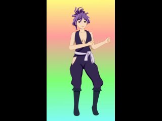Jigokuraku - Yuzuriha dance #animation