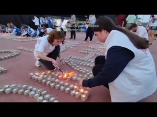 ⏺У мемориала “Концлагерь “Красный“в Симферополе прошла акция ко Дню памяти и скорби