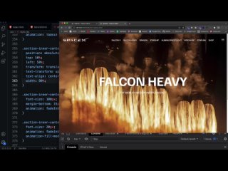 SpaceX Website Clone - HTML, CSS  JavaScript
