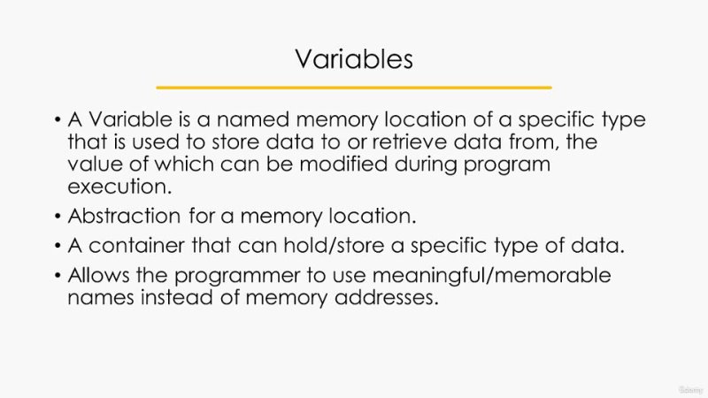 2.2. An Introduction to Literals and Variables