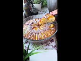 Ароматный пирог из творожного теста с фруктами, Сохраните