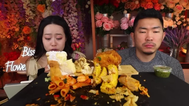 I found the groom cheating with the brides  and its the family tradition   Spaghetti Mukbang