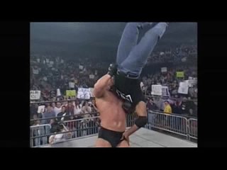 WCW Thunder 1998 Bill Goldberg vs nigger slave Vincent.Голдберг против негра раба Винсента.11DeadFace