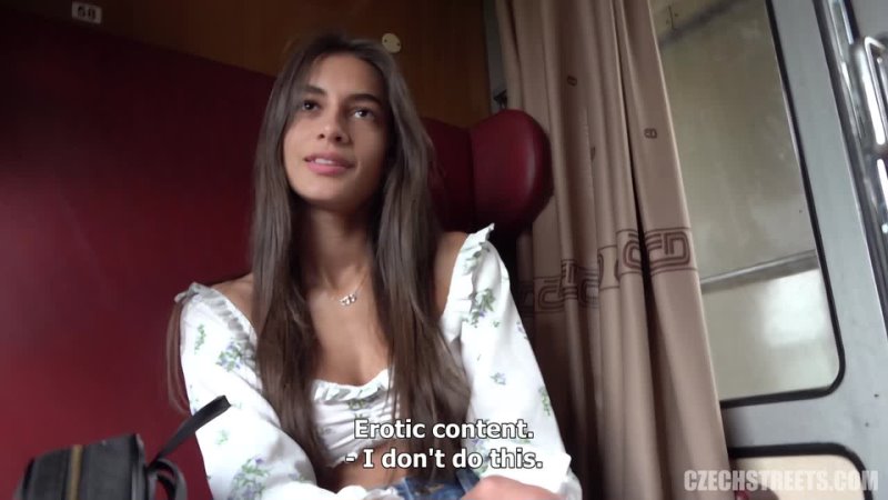Czech Streets E145 A quickie on a fast train with an unfaithful