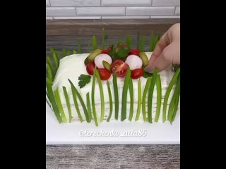 Закусочный торт  Лесная полянка