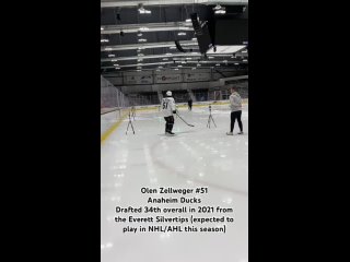 Olen Zellweger Skating Testing @ Ducks Dev Camp Day 1 #hockey #nhlducks #