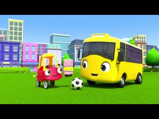 Hunting for Buried Treasure - Working Together   Go Buster - Bus Cartoons  Kids Stories