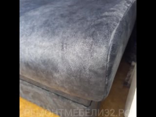 Перетяжка и замена поролона на угловом диване