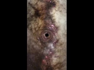 Видео от NASA “с огромного телескопа в космосе“  Чёрная дыра в форме рептильго ока👁  летит по вселенной