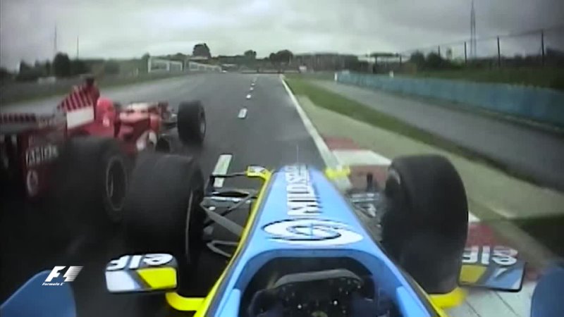 F1 Classic Onboard, Alonso Hunts Down Schumacher in