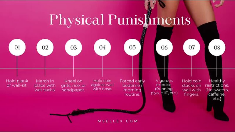 The Ultimate Guide to Non Physical BDSM Punishments Ms. Elle