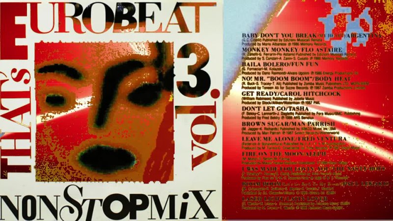 Various – That's Eurobeat - Non Stop Mix Vol. 3 [Compilation, Mixed 1987]