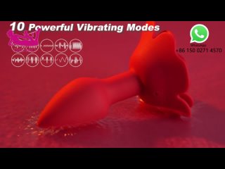 best supplier of Rose Sex Toys Vibrator Remote Control Vibrators Vibrating Rotating Modes Anal Plug