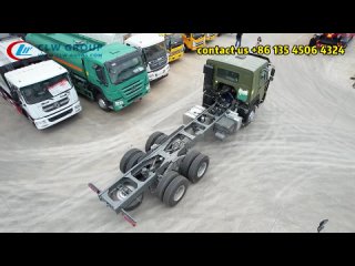 [CLW GROUP] Sinotruk HOWO 6X4 400HP Truck Chassis with Front Protection Device(Military Green)