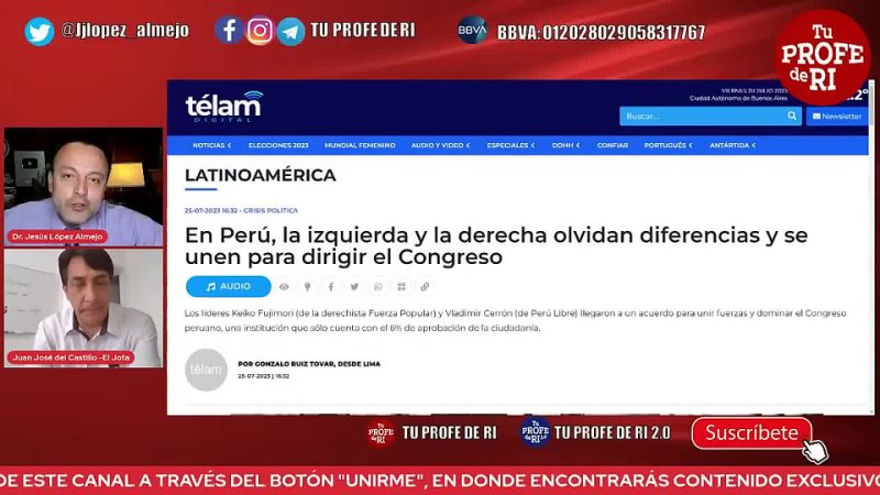 PERU EN DICTADURA:CRISIS PERUANA TRATADA DE EXPLICAR POR EL CANAL YOU TUBE PROFESOR DE RI DE MEXICO