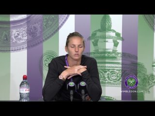 Karolina Pliskova Ladies Final Post-Match Press Conference   Wimbledon 2021