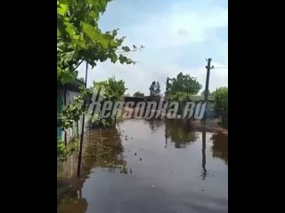 «Гаражи погружаются под воду» — видео из оккупированного Херсона