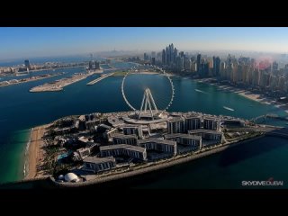 Прыжок с парашютом над пальмой Джумейра. SkyDive Dubai 2023