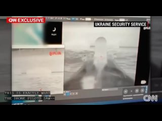 Телеканал CNN опубликовал кадры июльской атаки надводного дрона на Крымский мост, которые ему передала СБУ
