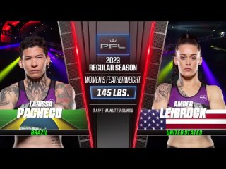 larissa pacheco vs amber leibrock - pfl 5 weigh-in face-off