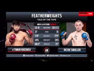 Тимур Хизриев vs.Ричи Смаллен. Bellator 297.