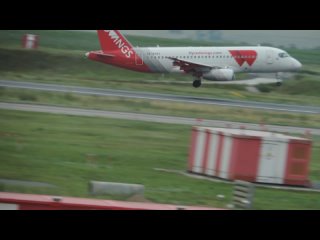 Посадка SSJ 100 Red Wings. Самара