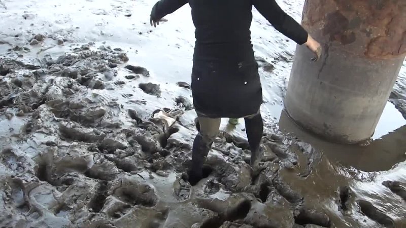 Chinese Woman In Mud Part