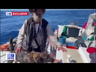 Австралиец и его собака выжили после 2 месяцев дрейфа в Тихом океане.