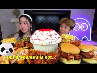 The Mystery Behind The  Ghost Mansion  In Taiwan   Spicy Kimchi Fried Chicken Mukbang