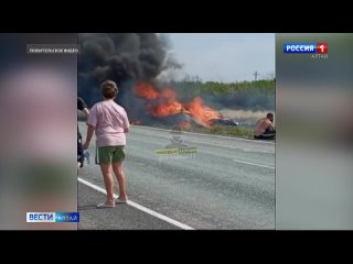 Два человека сгорели заживо в ДТП на трассе Славгород-Табуны.