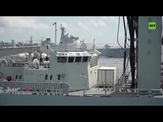 Корабли ВМФ России и ВМС Китая в ходе совместного патрулирования в акватории Тихого океана отработали организацию пополнения зап