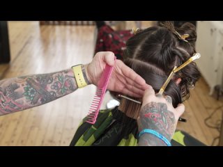 Rum Barber - How To Cut Men’s long Hair With A Texture Razor