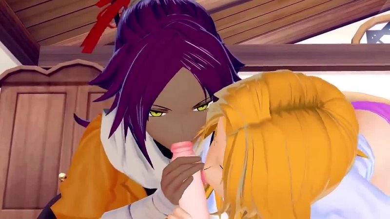 bleach-rangiku-and-yoruichi-threesome-pov 720p