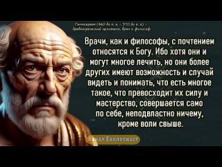 Гиппократ - Мудрые цитаты про Болезни и Здоровье от Отца Медицины