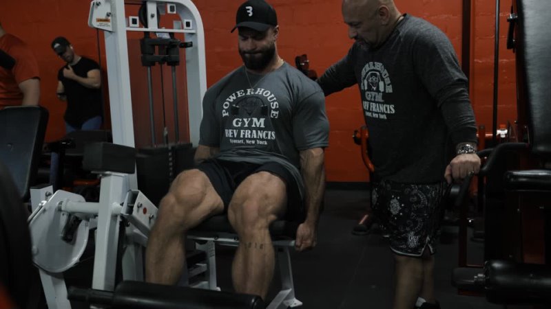 Chris Bumsted Trains Legs at Bev Francis Powerhouse Gym