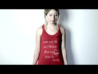 David Troy - Messy updo style hair tutorial and  new tank tops Available.