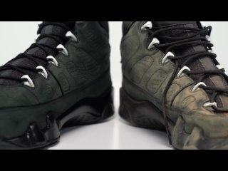 Vick Almighty Restores SUPER FADED Jordan 9 Anthracite  Almighty Mink Oil