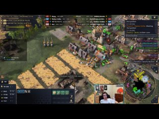 NO Units Imp Rush Rus into 50 Mangonels army 4v4