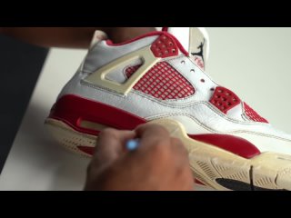 Vick Almighty RESTORES DISGUSTING Air Jordan 4 Alternate 89 w  Reshoevn8r PART 1