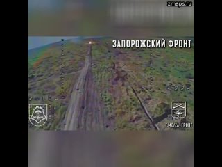 Запорожский фронт, кадры ZA_FROHT  кадры совместной работы расчета FPV-дронов армейского спецназа О