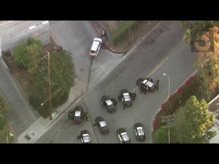 [KTLA 5] Violent pursuit suspect in custody after hours-long standoff in L.A.