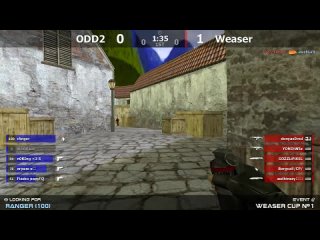 Финал турнира по CS 1.6 от проекта Weaser [Weaser -vs- ODD2] @ by kn1fe