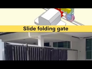 Slide Folding Gate 📌 #3dprinting #cad #engineering #fabrication #designing #manufacturing #door #3d