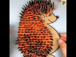 Простая поделка для самых маленьких 👶🏻 Ежик из пластилина и семечек 🦔