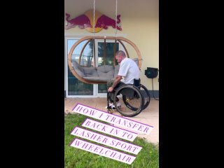 Make sure you take your time and have a good grip, the swing can be challenging  🫶 @vaporwheelsco  ️ @....ndrims  ️#wheelchair #