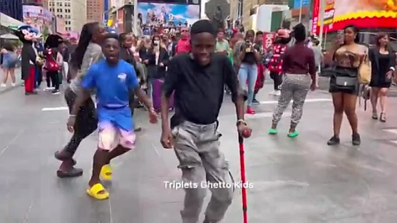 Ghetto Kids - Dance at Time Square New York