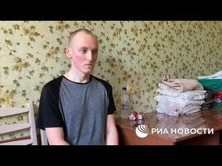 Пленный боевик нацистов карателей “Азов“ рассказал как пострадал во время обстрела сообщниками колонии в Еленовке