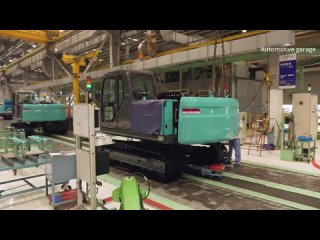 [Automotive garage] Kobelco Excavators Production In Japan  - Factory Tour