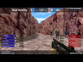 Шоу-Матч по CS 1.6 [Mad Reality -vs- Ukr] @ by kn1fe