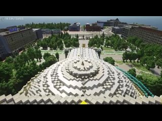 Геймеры воссоздали Новосибирск в Minecraft